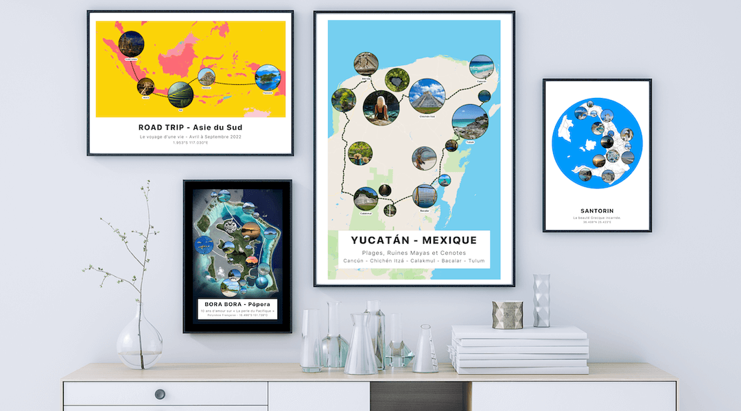 Posters dans un appartement
